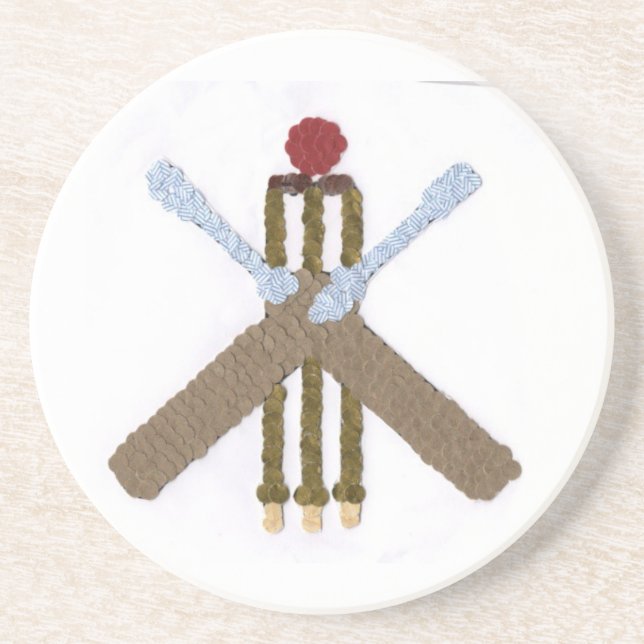 Cricket Drinks Coaster (Front)