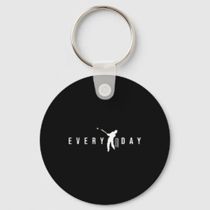 Cricket Every Day Motivation Funny Cricketer Dad  Keychain