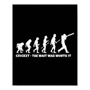Cricket Evolution For Cricket Sports Player Funny  Poster