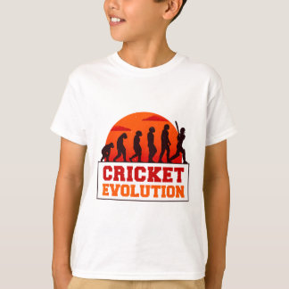 Cricket Evolutionn Funny Sport Fan Cricketer Novel T-Shirt
