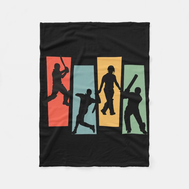 Cricket Fans Cricketer England Pakistan India Men  Fleece Blanket (Front)
