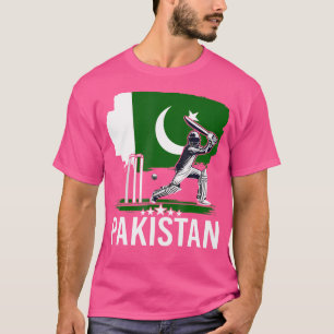 Cricket Flag Of Pakistan For Pakistan Cricket Jers T-Shirt