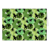 Cricket Floral Pattern Green + Black (Front Horizontal)