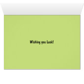 Cricket Floral Pattern Green + Black Cards (Inside Horizontal (Bottom))