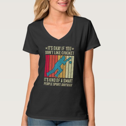 Cricket Game Cricketer Players For Cricket Fan 1 T-Shirt