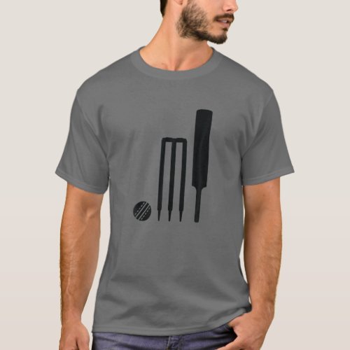 Cricket Game Funny Listening Bat T_Shirt