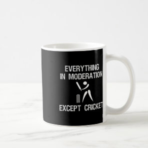 Cricket Game - Funny Moderation - Player  Coffee Mug