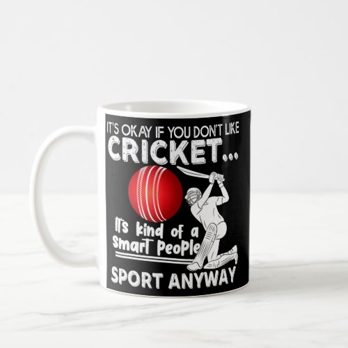 Cricket Game Funny Smart Player  Coffee Mug