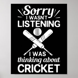 Cricket Game Player Ll T Coach Cricketer Poster