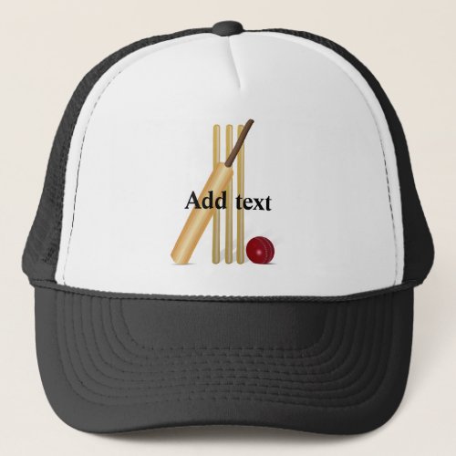 Cricket Game Template Trucker Hat