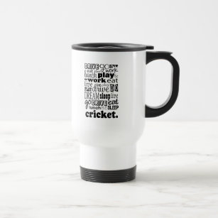 Cricket Travel Mug, Cricket Gift, Cricket Gift Idea, Cricket Gift for Men,  Cricket Bat, Cricket Gifts, Cricket Player, Travel Coffee Mug 