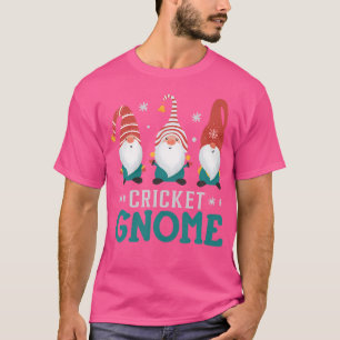 Cricket Gnome Family Matching Christmas Cricket Pl T-Shirt
