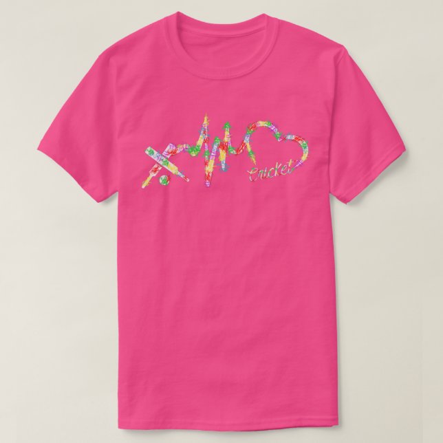 Cricket Heartbeat Colorful Smoke T-Shirt (Design Front)