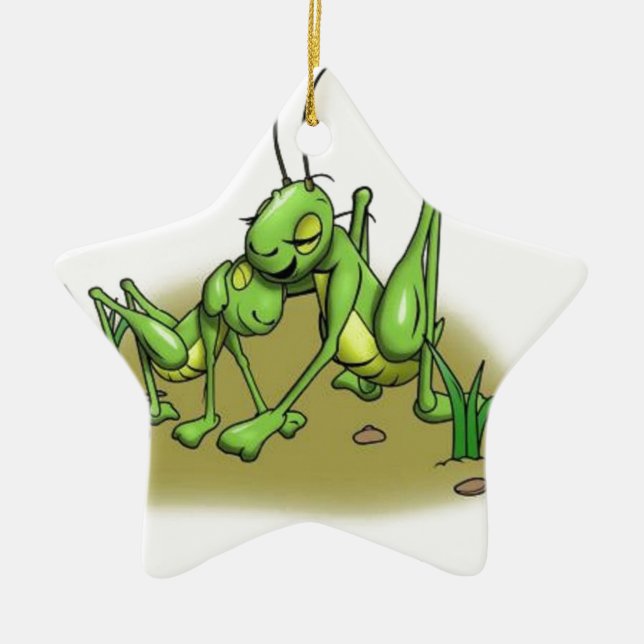 Cricket hug.JPG Ceramic Ornament (Front)