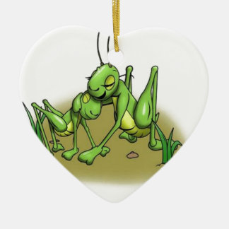 Cricket hug.JPG Ceramic Ornament