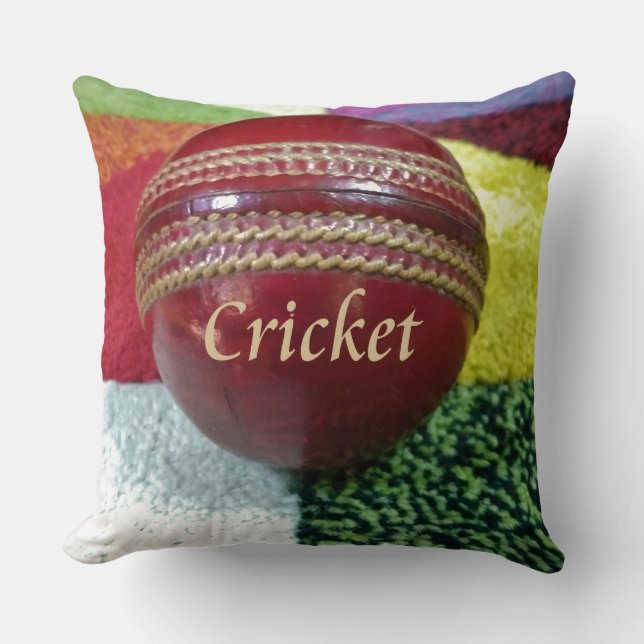 Cricket I Love this Game Throw Pillow (Front)