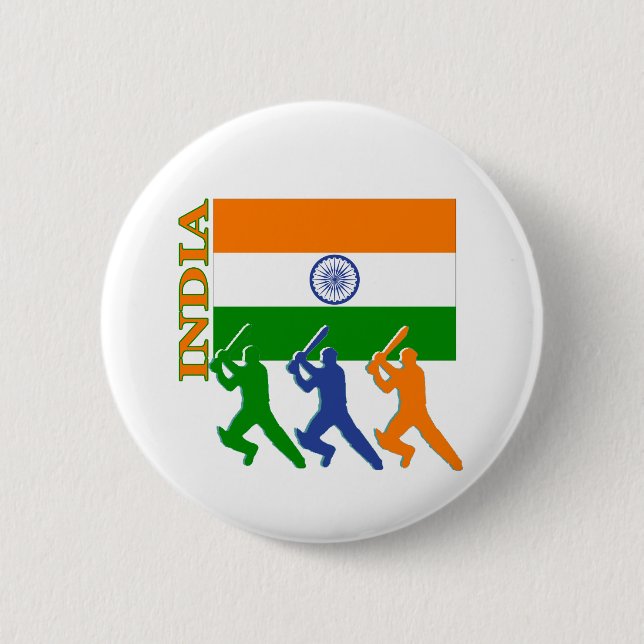 cricket india button (Front)
