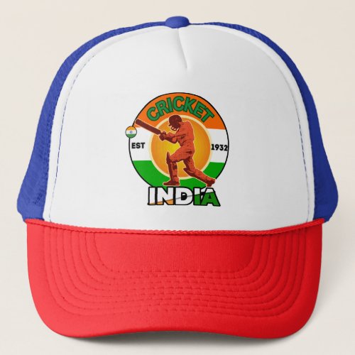 Cricket India Fan Gear Trucker Hat
