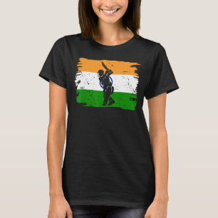 Cricket Indian Players Flag Of India Cricket Pla T-Shirt
