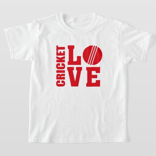 Cricket Love, Cricket T-Shirt (Laydown)