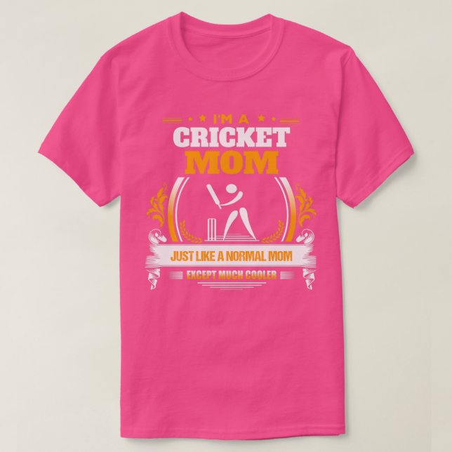 Cricket Mom Christmas Gift or Birthday Present T-Shirt (Design Front)