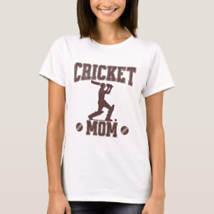 Cricket Mom Sports Enthusiast Cricket Lover Mother T-Shirt