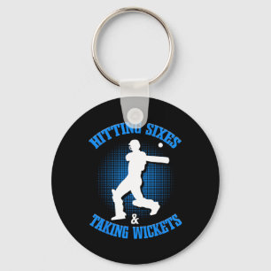 Cricket National Heart India Flag Tter Tsman Sport Keychain