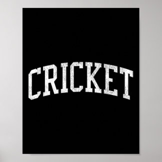 Cricket Nc Vintage Athletic Sports Js02  Poster