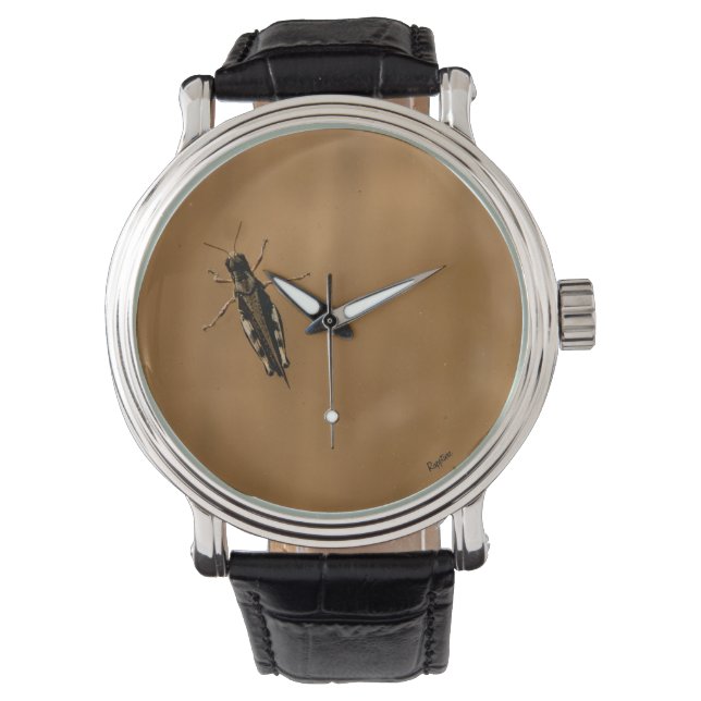 Cricket on the Glass Wrist Watch (Front)