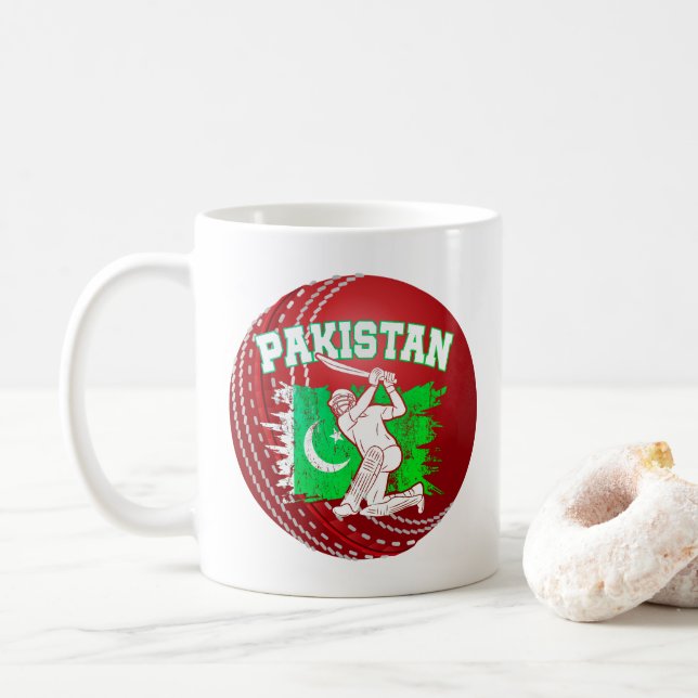 Cricket Pakistan Coffee Mug (With Donut)