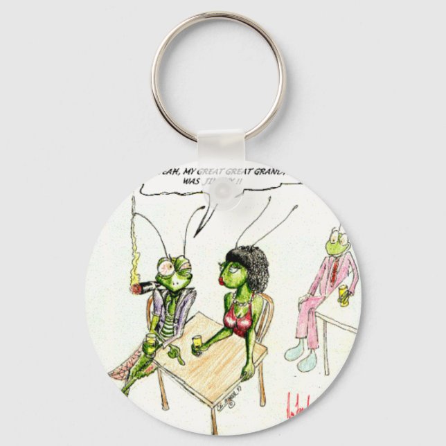 Cricket Pick-Up Lines Funny Gifts Tees Collectible Keychain (Front)