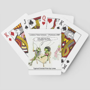 Cricket Pick-Up Lines Funny Poker Cards