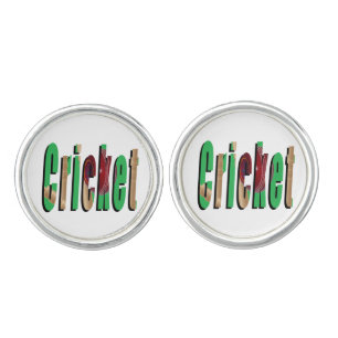 Cricket Picture Logo, Cufflinks
