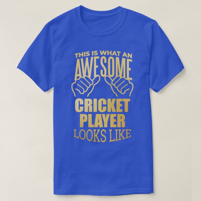 Cricket Player23  T-Shirt (Design Front)