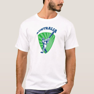 cricket player batsman Australia retro T-Shirt