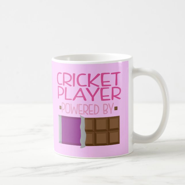 Cricket Player Chocolate Gift for Her Coffee Mug (Right)