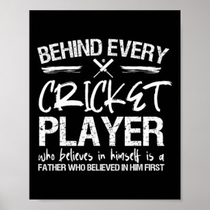 Cricket Player Dad Poster
