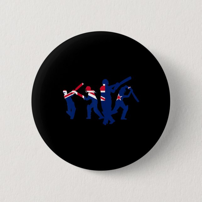 Cricket Player Designs  Button (Front)