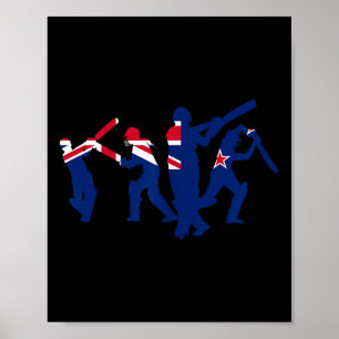 Cricket Player Designs Poster