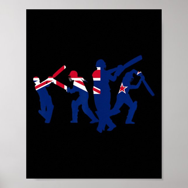 Cricket Player Designs  Poster (Front)