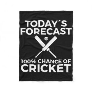 Cricket Player  Fleece Blanket