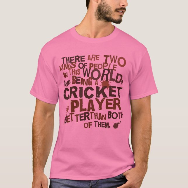 Cricket Player Gift T-Shirt (Front)