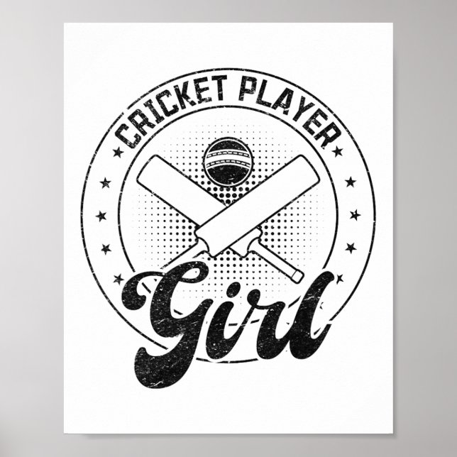 Cricket Player Girl  Poster (Front)