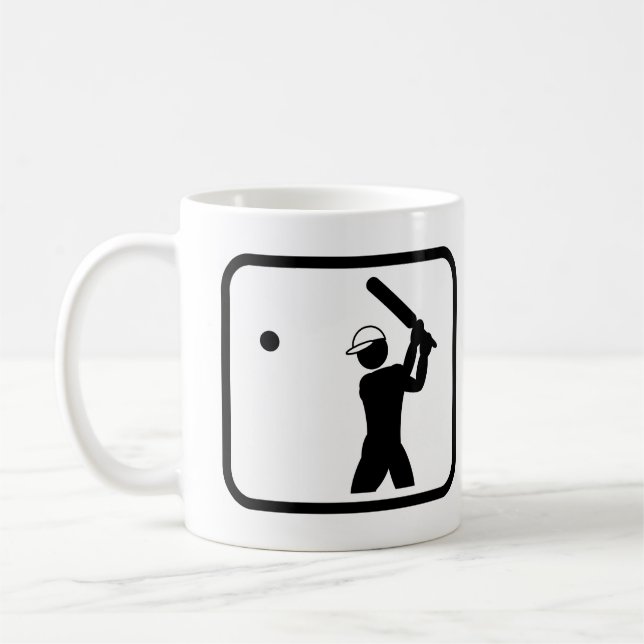 Cricket Player Pro Coffee Mug (Left)