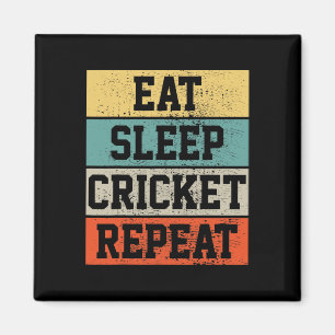 Cricket Player Retro Vintage Funny Gift  Magnet