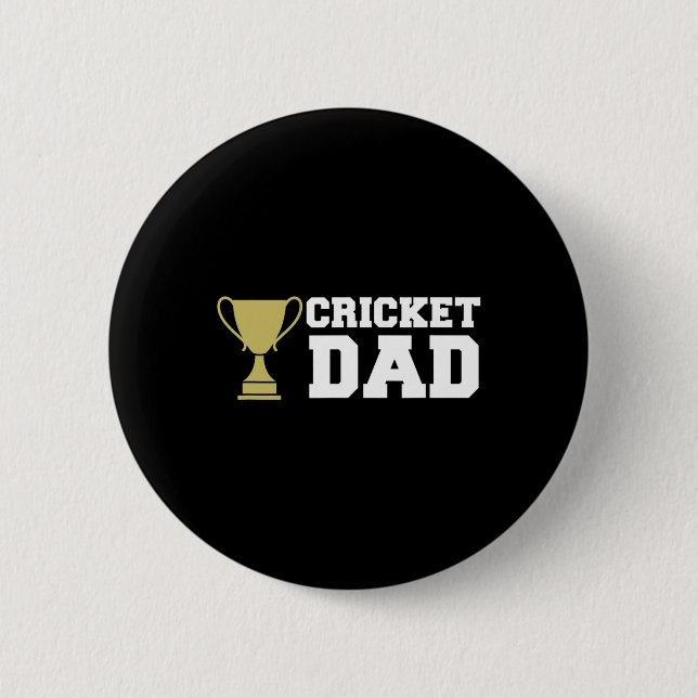 Cricket Player Sport 1  Button (Front)