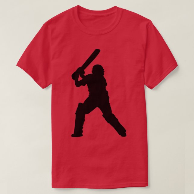 Cricket Player T-Shirt (Design Front)