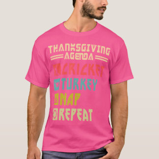 Cricket Player Turkey Nap Repeat Funny Cricket Tha T-Shirt