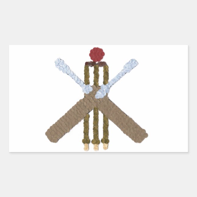 Cricket Rectangle Sticker/label Rectangular Sticker (Front)