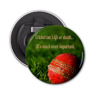 Cricket Red Ball Funny Motivational Bottle Opener